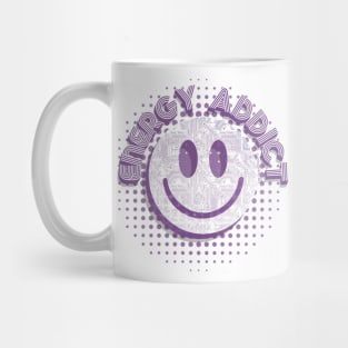 Energy Addict Smiley in Purple Mug